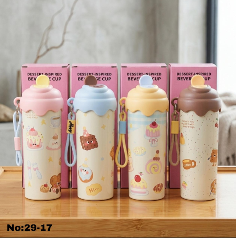 Cute Kawaii Ice Cream Thermos Beverage Cup – 500ml