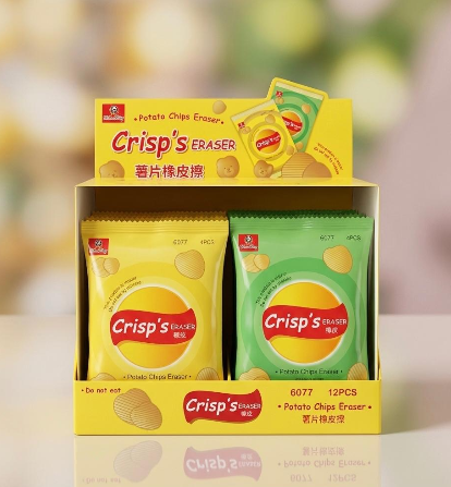 Cute Potato Chips Packet Eraser
