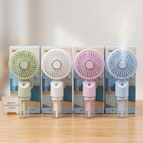 Rechargeable Mini Cooling Fan with Water Spray