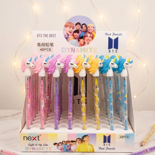 Sika Pencils with Cute Unicorn Toppers