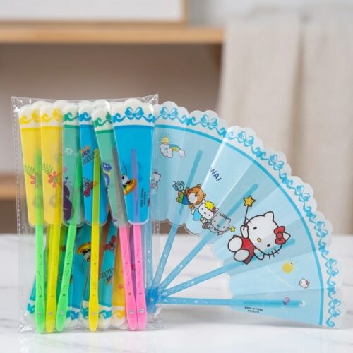 Cute Cartoon Folding Hand Fan (1 Piece)