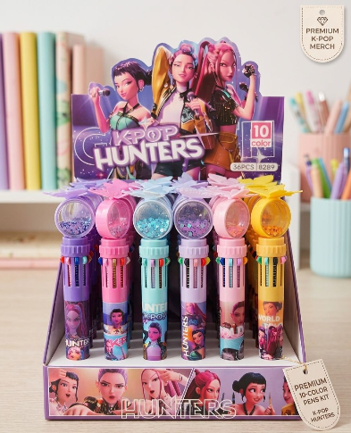K-Pop Hunters 10-Color Multicolor Pen