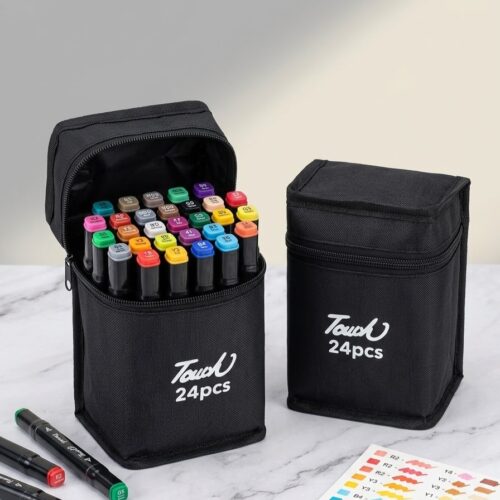 Touch 24 Pcs Dual Tip Art Marker Pens Set