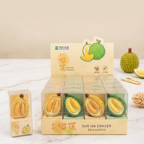 Sonoyea Cute Durian Shape Eraser (1 Piece)