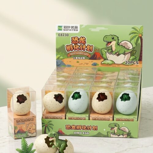 Cute Hatching Dinosaur Egg Eraser (1 Piece)