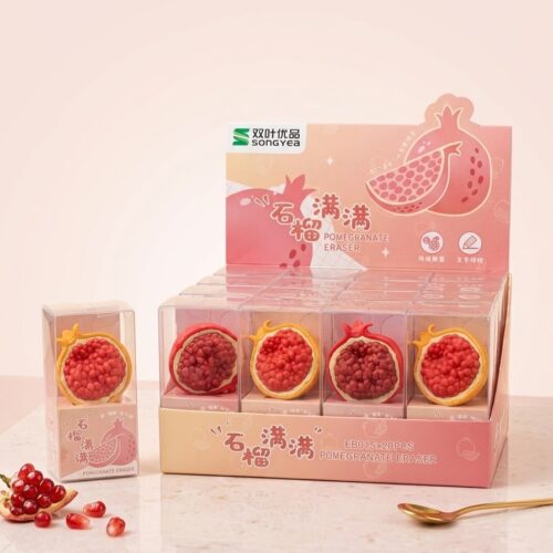 Cute Pomegranate Shape Eraser (1 Piece)