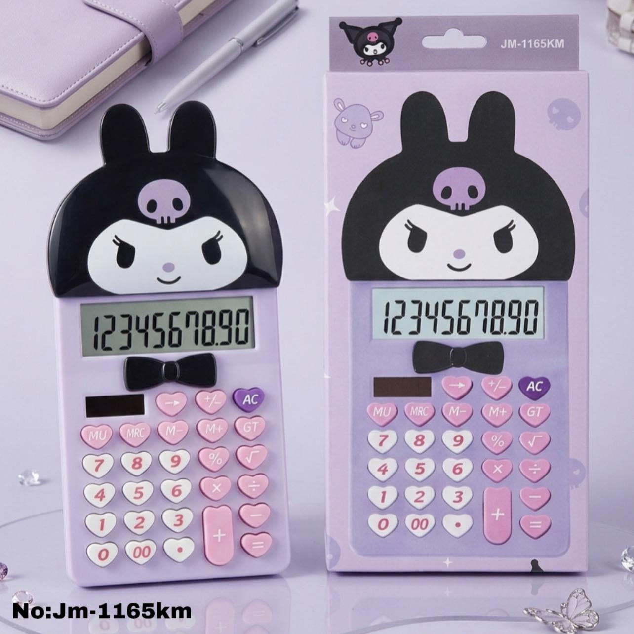 Kuromi Themed Purple Calculator with Heart Buttons
