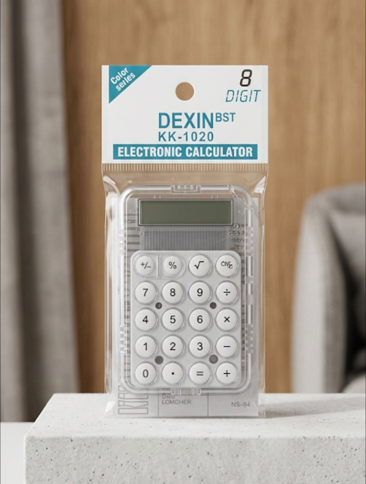 DEXIN Transparent Electronic Calculator
