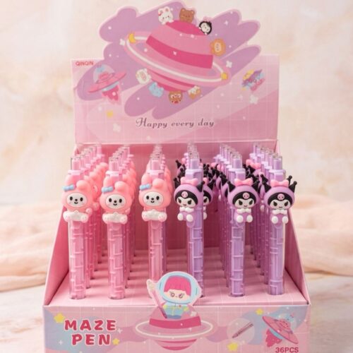 Cute Sanrio Maze Game Pen - My Melody & Kuromi Edition