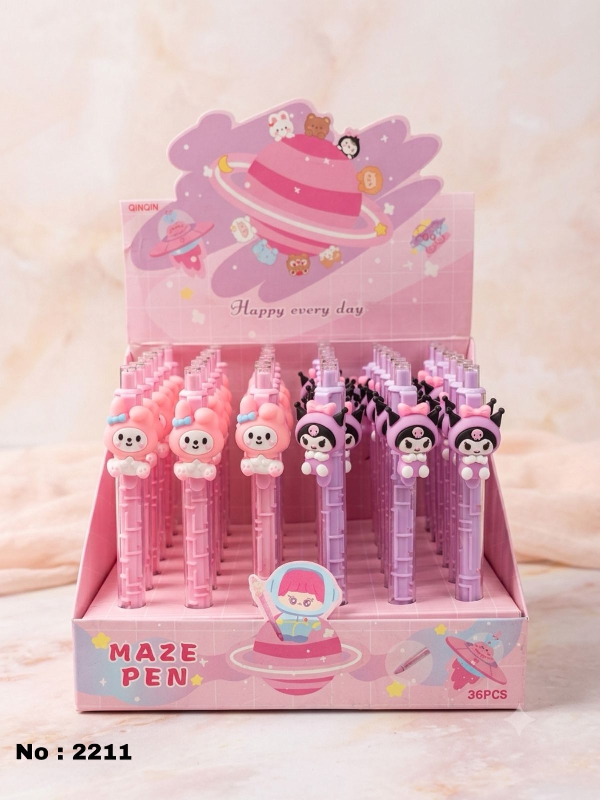 Cute Sanrio Maze Game Pen - My Melody & Kuromi Edition