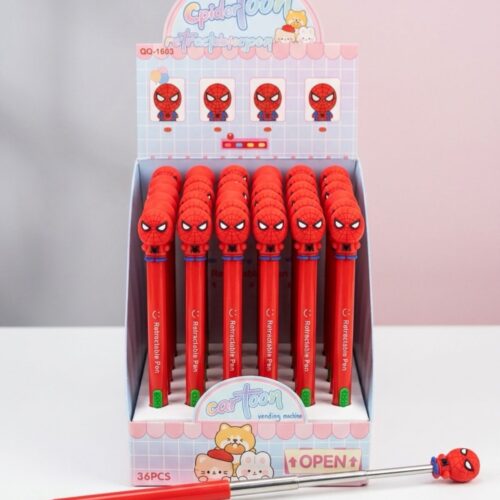 Cool Spider-Man Retractable Extensible Pointer Gel Pen